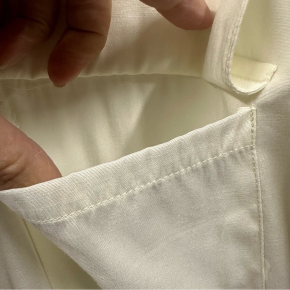 Vintage Partners by Mervyns Long Sleeve Button Up Double Flap Pocket Blouse M - Picture 7 of 11